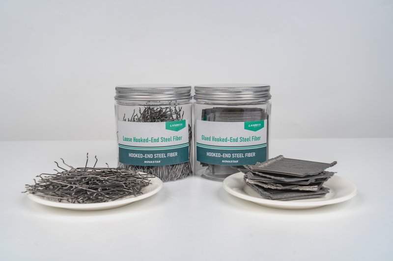 Glued and loose Hooked-End Steel Fiber comparison